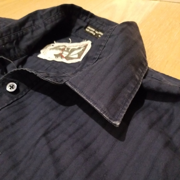 Volcom Large Blue Short Sleeve Shirt - Picture 6 of 7